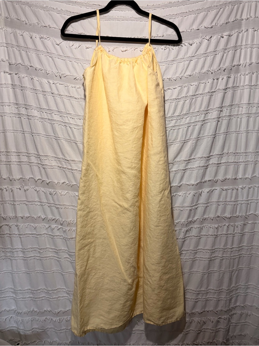 Becan Cove linen beach maxi dress.